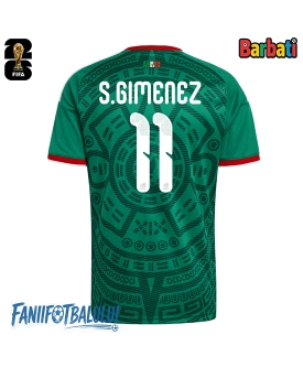 Mexic Santiago Gimenez #11 Tricou Fotbal Replică Mondial 2026 Barbati Acasa
